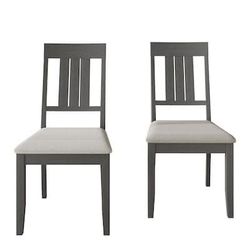 CraftPorch Classic Wooden Dining Chairs (Set of 6)- Grey