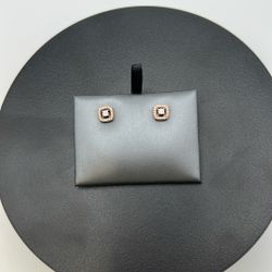 Two Tone Studs With Diamonds