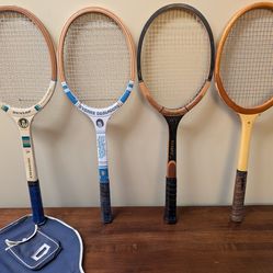 Vintage Wood Tennis Racquets (Rackets) Lot of 4