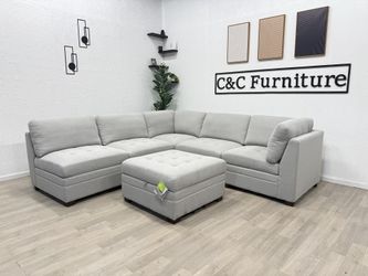 Sectional Sofa Light Gray - Delivery Available