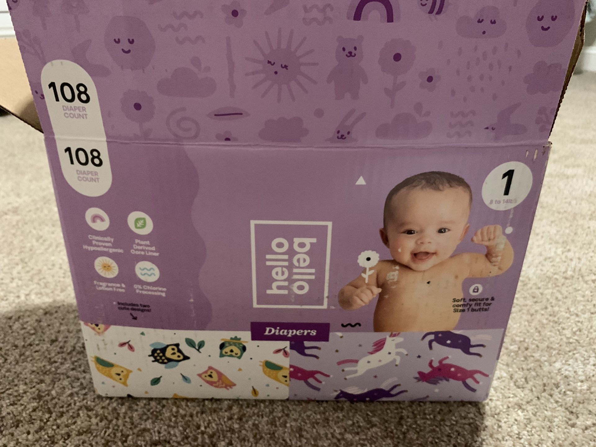 Baby diapers size 1&2 FREE