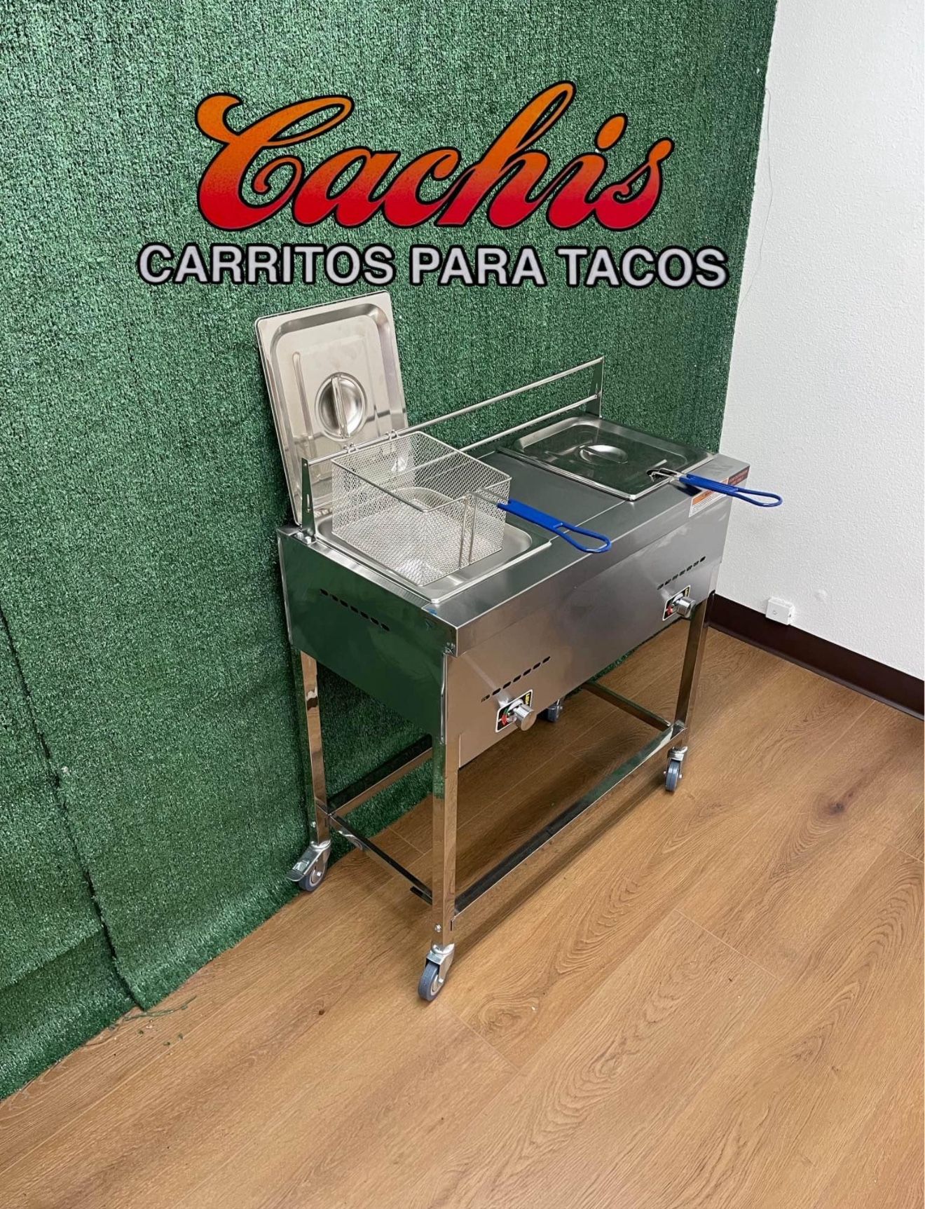 New Deep Fryer/ Nuevo Fridora De Gas Propano Para Papas, Pollo, Tacos