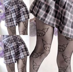 Hello Kitty Kuromi Fishnet Tights X2 Pair