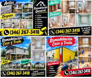 Remodelación para Casas y Trailas