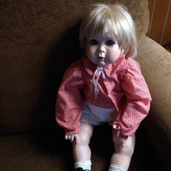 Ceramic Hand Made Doll 