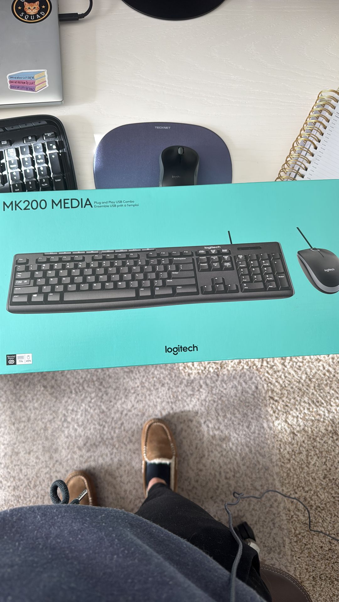 Logitech keyboard mouse MK200 brand new in box