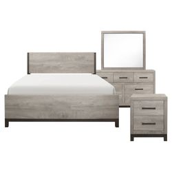 New HE1577 queen size 4pc bedroom set special