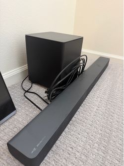 Vizio soundbar and subwoofer