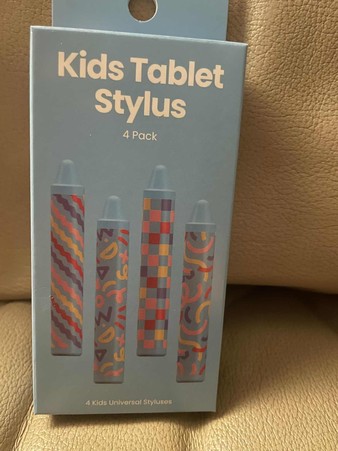 Kids Tablet Stylus 4-Pack - Multicolor NWT Fun Art Phone Crayon Style Unique