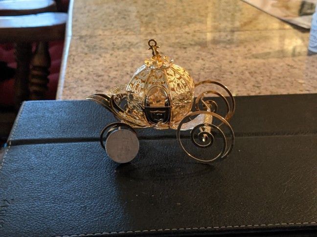 Cinderella Gold Toned Ornament