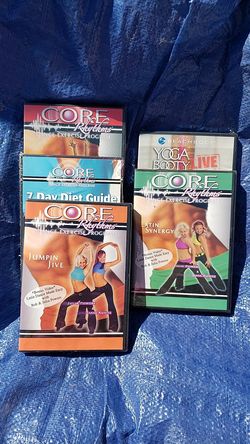 5 Core and Beach Body Exercise and Diet DVD'S