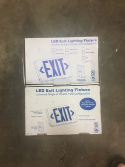 2 exit signs