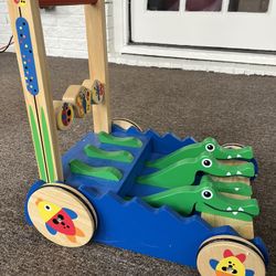First Play Chomp & Clack Alligator Push Toy