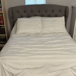 Grey Full Bed Frame 