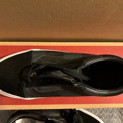 Vans Leather/Suede  Black M6.5  W8 