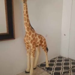 Large 78" tall Fiberglass resin Giraffe exotic display - weighs 66lbs