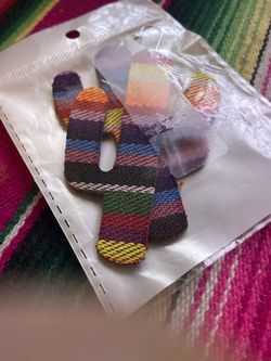 Serape Cactus Earrings 