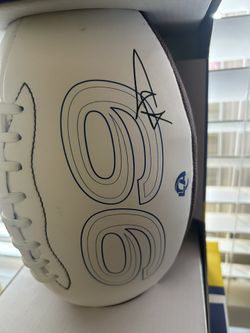 Rams Aaron Donald Commerative Signed Football