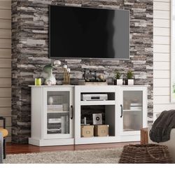 Retro Entertainment Center White