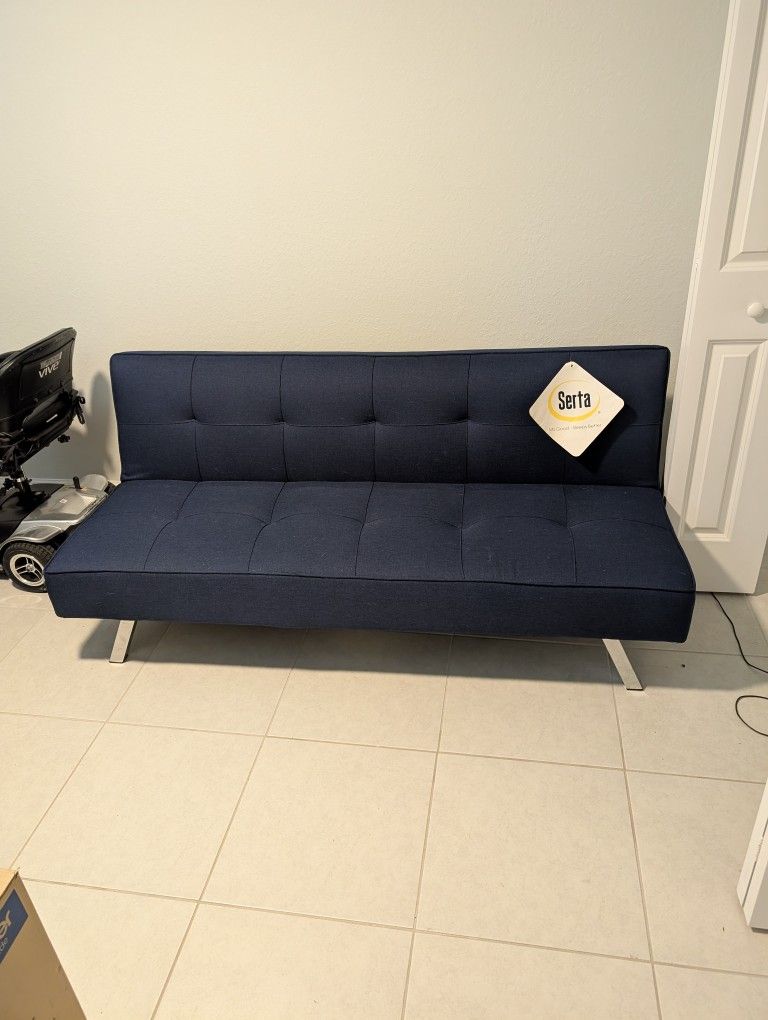 Blue Futon 