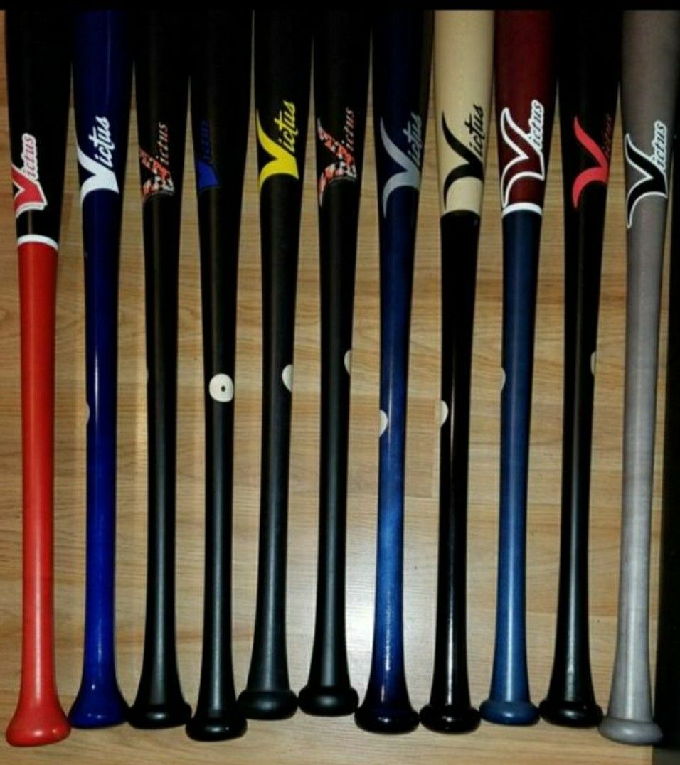 Brand New Victus Pro Model Hard Maple Ink Dot Wood Baseball Bats 33" What Color You Like