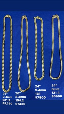 New Chains 14k Solid Lawrence Mass