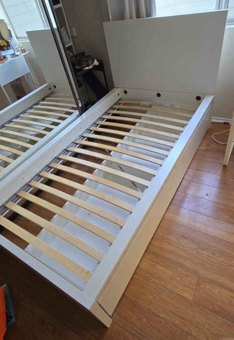 Ikea Twin Bed+ 2 Storage