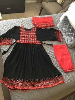 Afghani traditional outfit one size fits all