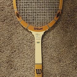Wilson Wooden Tennis Racket Chris Evert Tournament 