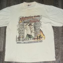 Vintage Disney Indiana Jones Spectacular Shirt size Large XL