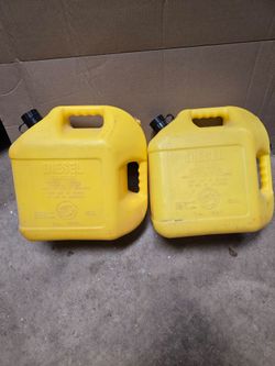 Yellow Diesel Fuel Containers