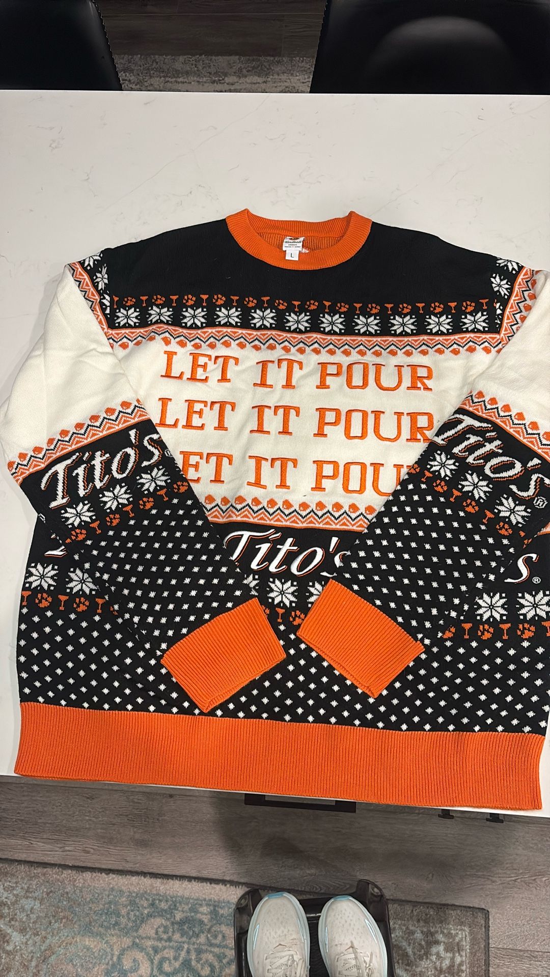 Tito’s Christmas Sweater Size Large