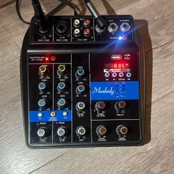 Muslady U4 Portable 4-Channels Audio Mixer