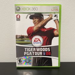 Tiger Woods PGA Tour 08 Xbox 360 Video Game Like New CIB Golf 2008