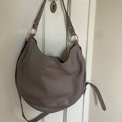 Light Grey Crossbody Shoulder Bag Purse