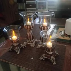 Southern Living Historic Bell Jar Candle Holder All In Good Condition No Chips Or Cracks,$50. 