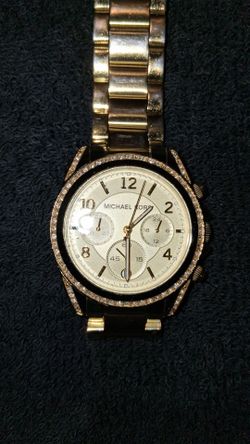 Michael Kors Blair Chronograph gold-tone watch, model MK5166.
