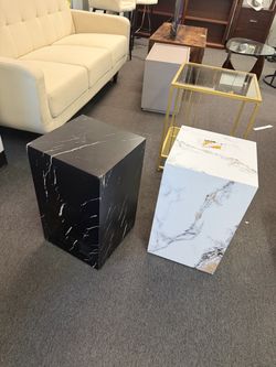 Brand New Faux Marble Side Table