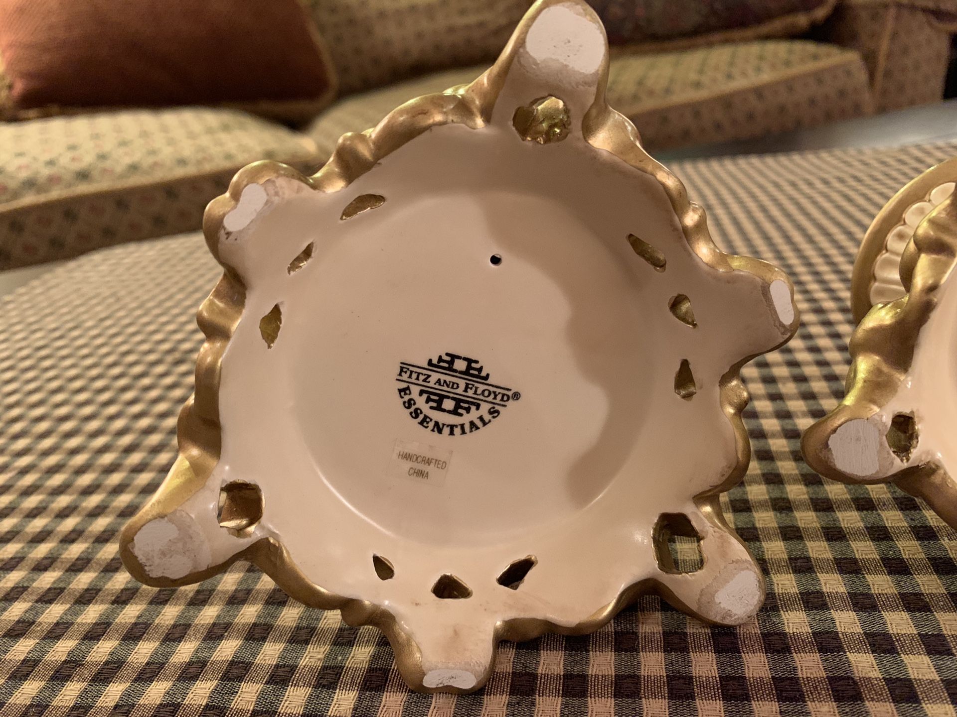Fitz and Floyd Essentials taper candle holders