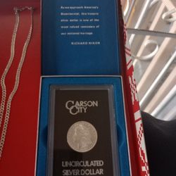 Silver Morgan Carson City Coin Double C 
