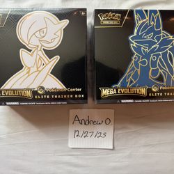 Pokemon TCG Sealed Pokemon Center Mega Evolution ETBs (Set Of 2)