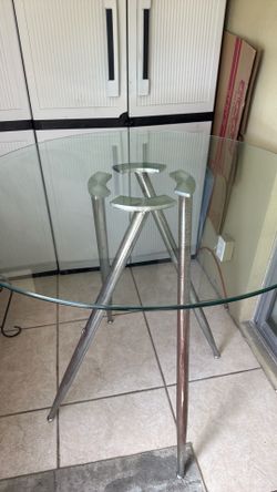 Glass Bar Table - As Is.
