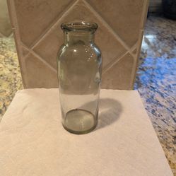 vintage apothecary medicine glass bottle,