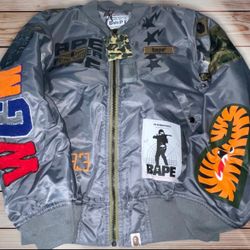 Bape Bomber Jacket WGM size S - M 🎁🎄