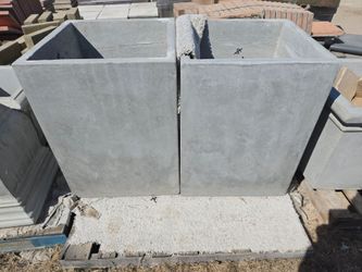 CEMENT  CEMENT PLANTER POT ( 24X24 X32) $350 EACH