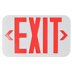 AH LIGHTING - LED EMERGENCY EXIT SIGN RED