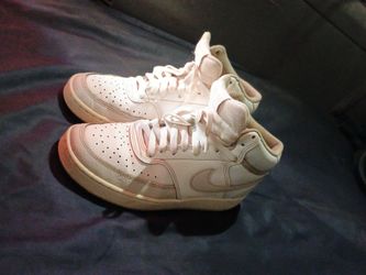 Women's Nike Court Vision Mid "Triple White" — Size 7.5