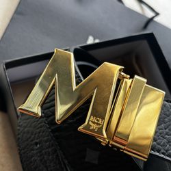 Men’s Gold Buckle Belt - New