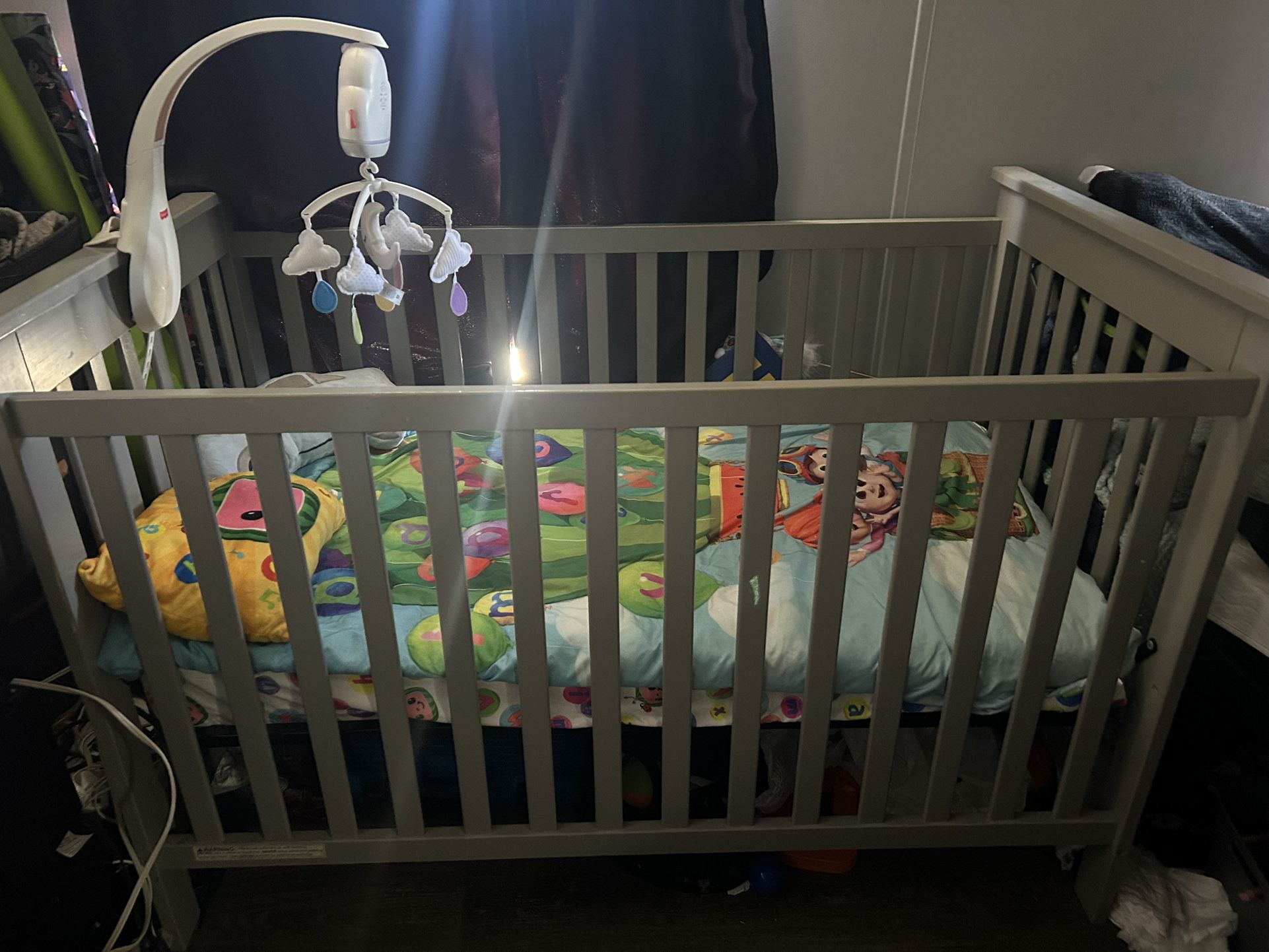 Baby Grey Crib 