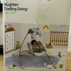 Ingenuity InLighten Soothing Swing - The Lion